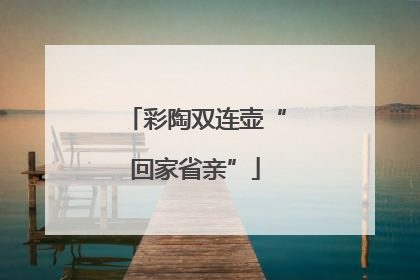 彩陶双连壶“回家省亲”
