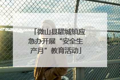 微山县驩城镇应急办开展“安全生产月”教育活动