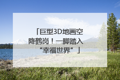 巨型3D地画空降鹤岗！一脚踏入“幸福世界”