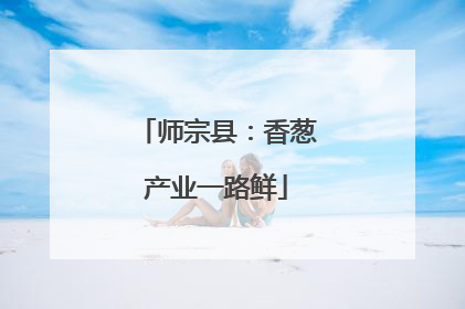 师宗县：香葱产业一路鲜