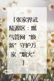 张家界武陵源区：燃气管网“焕新”守护万家“烟火”