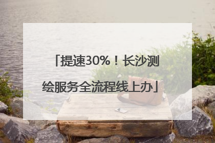 提速30%！长沙测绘服务全流程线上办