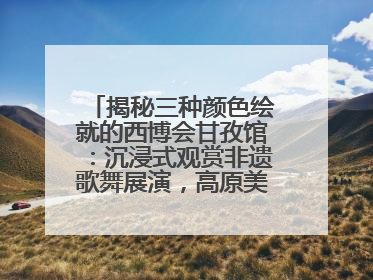 揭秘三种颜色绘就的西博会甘孜馆：沉浸式观赏非遗歌舞展演，高原美味从头吃到尾