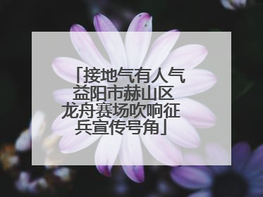 接地气有人气 益阳市赫山区龙舟赛场吹响征兵宣传号角