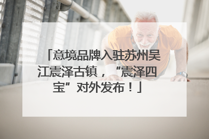 意境品牌入驻苏州吴江震泽古镇，“震泽四宝”对外发布！