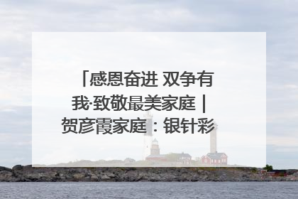 感恩奋进 双争有我·致敬最美家庭｜贺彦霞家庭：银针彩线绣出好日子