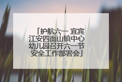 护航六一 宜宾江安四面山镇中心幼儿园召开六一节安全工作部署会