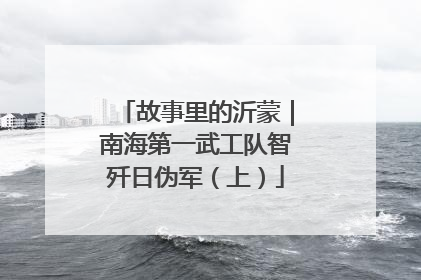 故事里的沂蒙｜南海第一武工队智歼日伪军（上）