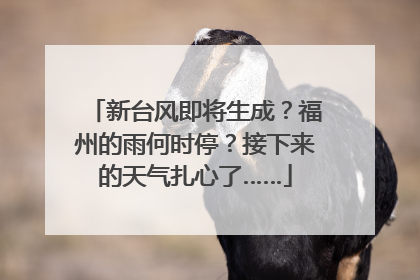 新台风即将生成？福州的雨何时停？接下来的天气扎心了……