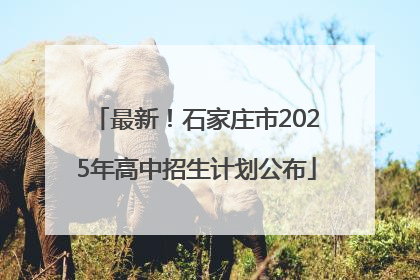 最新！石家庄市2025年高中招生计划公布