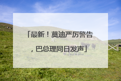 最新！莫迪严厉警告，巴总理同日发声