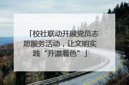 校社联动开展党员志愿服务活动，让文明实践“升温着色”