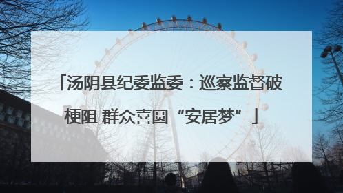 汤阴县纪委监委：巡察监督破梗阻 群众喜圆“安居梦”