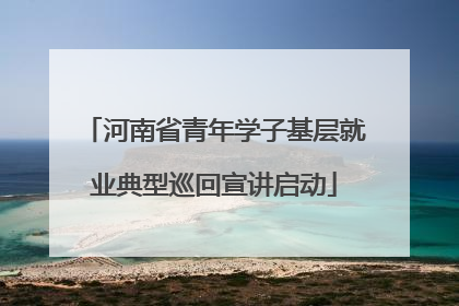 河南省青年学子基层就业典型巡回宣讲启动