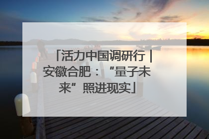 活力中国调研行｜安徽合肥：“量子未来”照进现实
