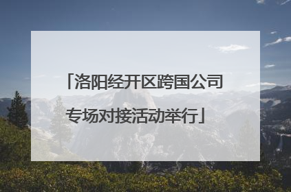 洛阳经开区跨国公司专场对接活动举行