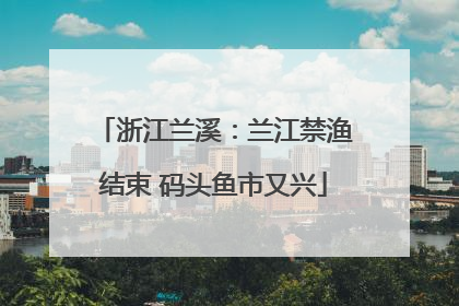 浙江兰溪：兰江禁渔结束 码头鱼市又兴