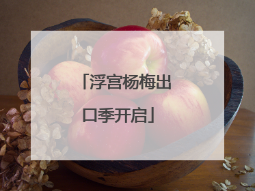 浮宫杨梅出口季开启