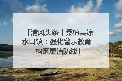 清风头条｜桑植县凉水口镇：强化警示教育 构筑廉洁防线