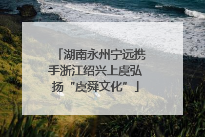 湖南永州宁远携手浙江绍兴上虞弘扬“虞舜文化”