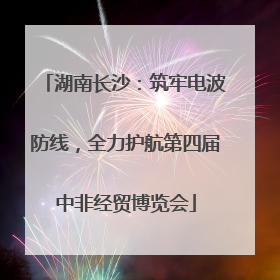 湖南长沙：筑牢电波防线，全力护航第四届中非经贸博览会