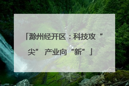 滁州经开区：科技攻“尖” 产业向“新”