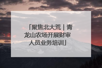 聚焦北大荒｜青龙山农场开展财审人员业务培训
