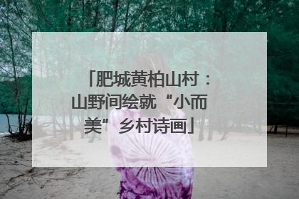 肥城黄柏山村：山野间绘就“小而美”乡村诗画