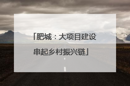 肥城：大项目建设串起乡村振兴链