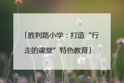 胜利路小学：打造“行走的课堂”特色教育