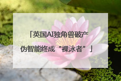 英国AI独角兽破产 伪智能终成“裸泳者”