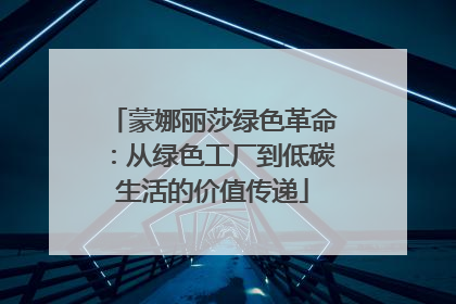 蒙娜丽莎绿色革命：从绿色工厂到低碳生活的价值传递