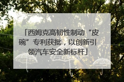 西姆克高韧性制动“皮碗”专利获批，以创新引领汽车安全新标杆
