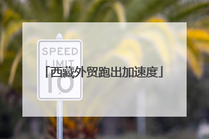 西藏外贸跑出加速度