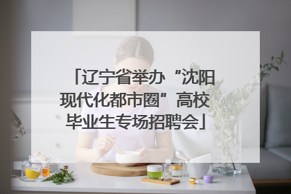 辽宁省举办“沈阳现代化都市圈”高校毕业生专场招聘会