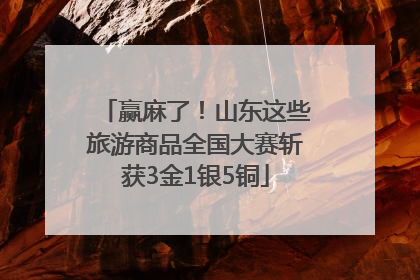 赢麻了！山东这些旅游商品全国大赛斩获3金1银5铜