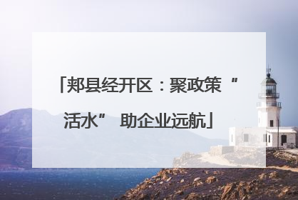 郏县经开区：聚政策“活水” 助企业远航