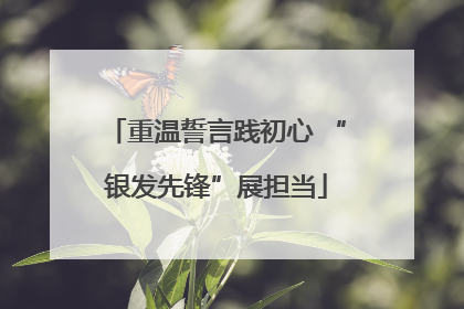 重温誓言践初心 “银发先锋”展担当