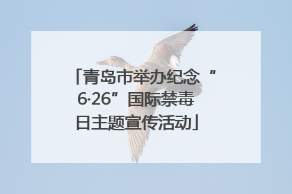 青岛市举办纪念“6·26”国际禁毒日主题宣传活动