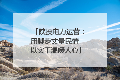 陕投电力运营：用脚步丈量民情 以实干温暖人心