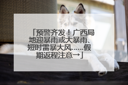 预警齐发！广西局地迎暴雨或大暴雨、短时雷暴大风……假期返程注意→
