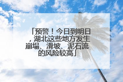 预警！今日到明日，湖北这些地方发生崩塌、滑坡、泥石流的风险较高