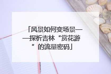 风景如何变场景——探析吉林“赏花游”的流量密码