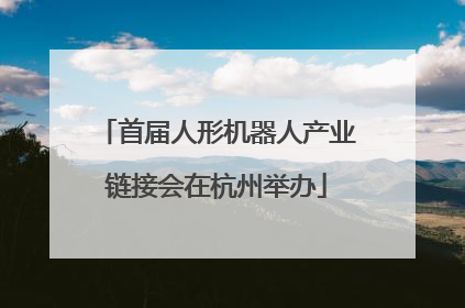 首届人形机器人产业链接会在杭州举办