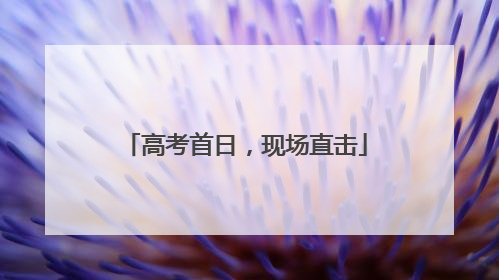 高考首日，现场直击