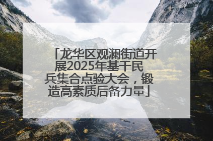 龙华区观澜街道开展2025年基干民兵集合点验大会，锻造高素质后备力量
