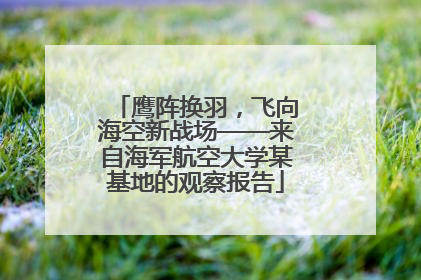 鹰阵换羽，飞向海空新战场——来自海军航空大学某基地的观察报告