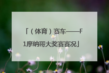 （体育）赛车——F1摩纳哥大奖赛赛况