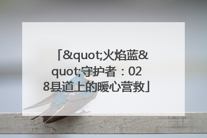 "火焰蓝"守护者：028县道上的暖心营救