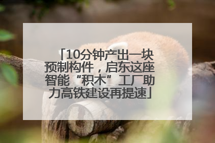 10分钟产出一块预制构件，启东这座智能“积木”工厂助力高铁建设再提速